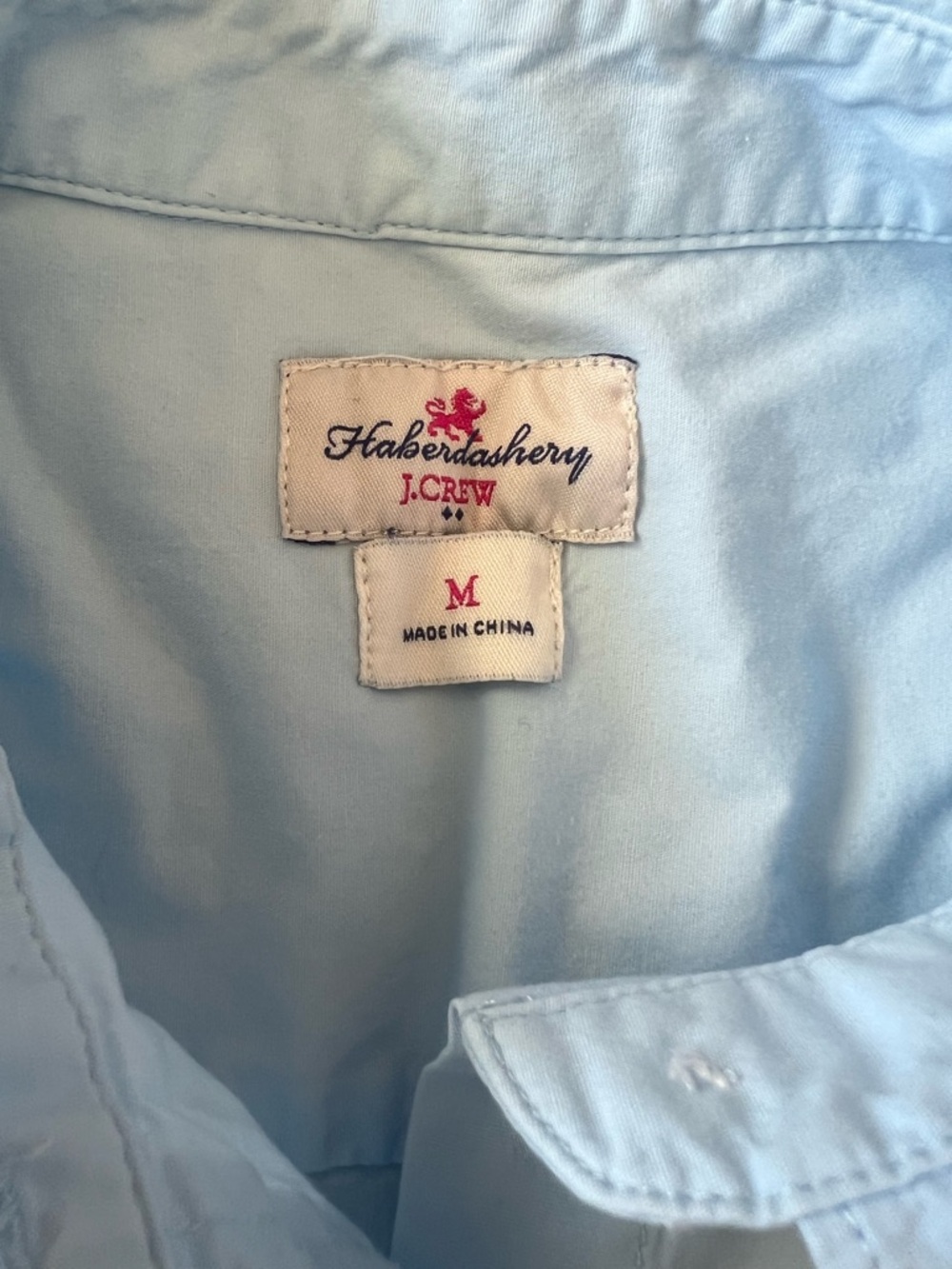 J. Crew habberdashery Light Blue Button-Up Shirt (M) - Picture 2 of 2